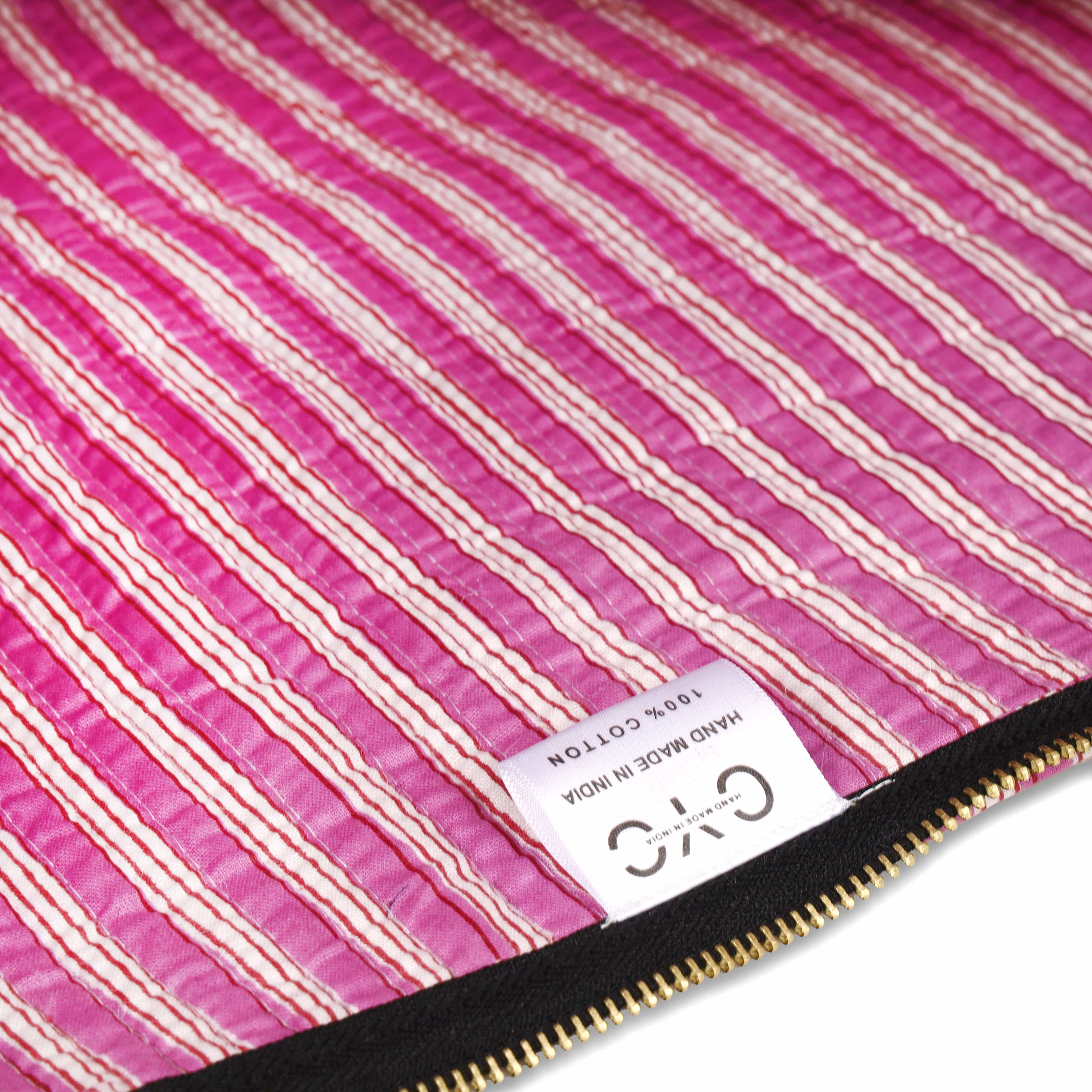 The Tibetan Tiger Yoga Bag — handmade hand block printed cotton yoga mat bag, ethically made in Rajasthan, India