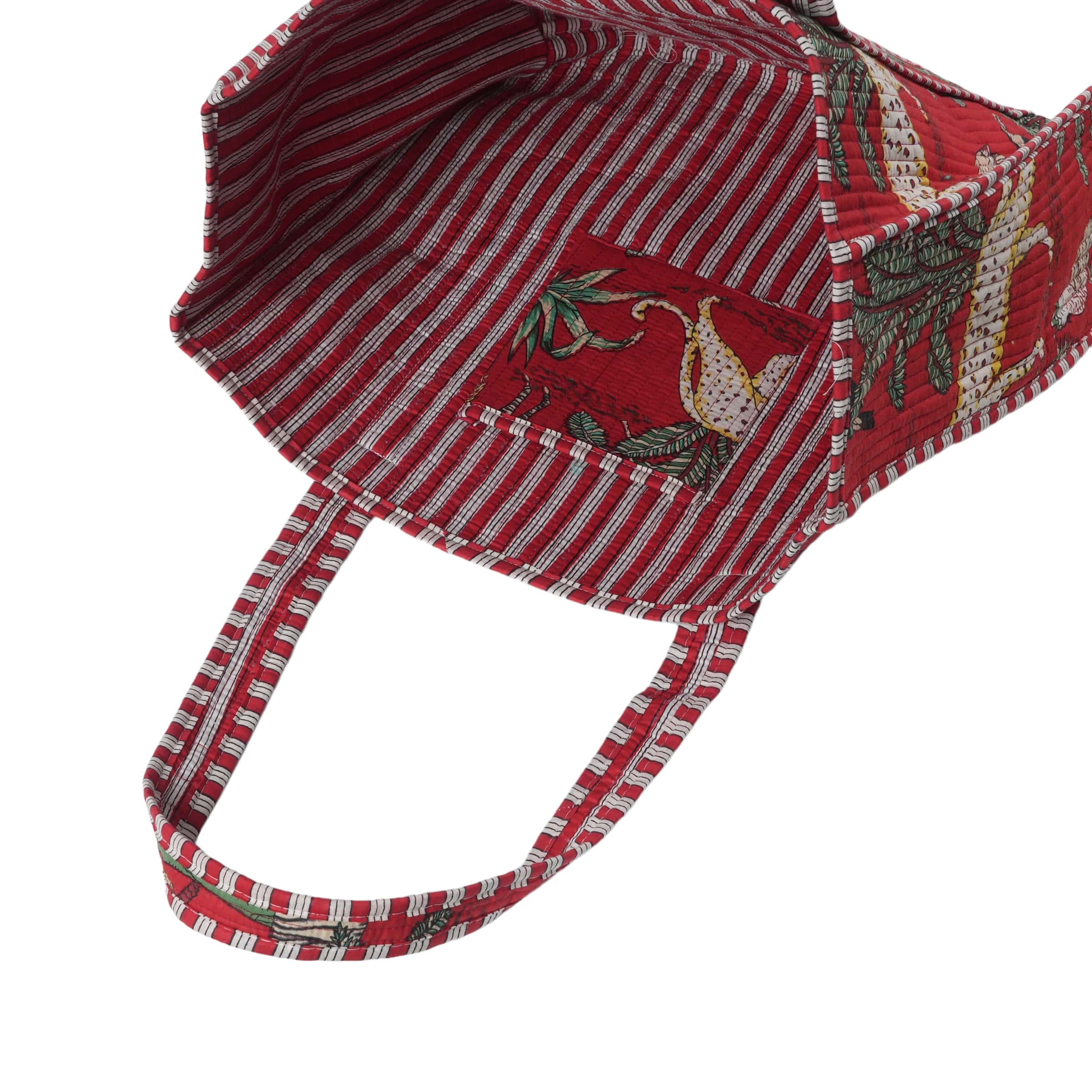 The Jungle Tote — handmade hand block printed cotton tote bag, ethically made in Rajasthan, India