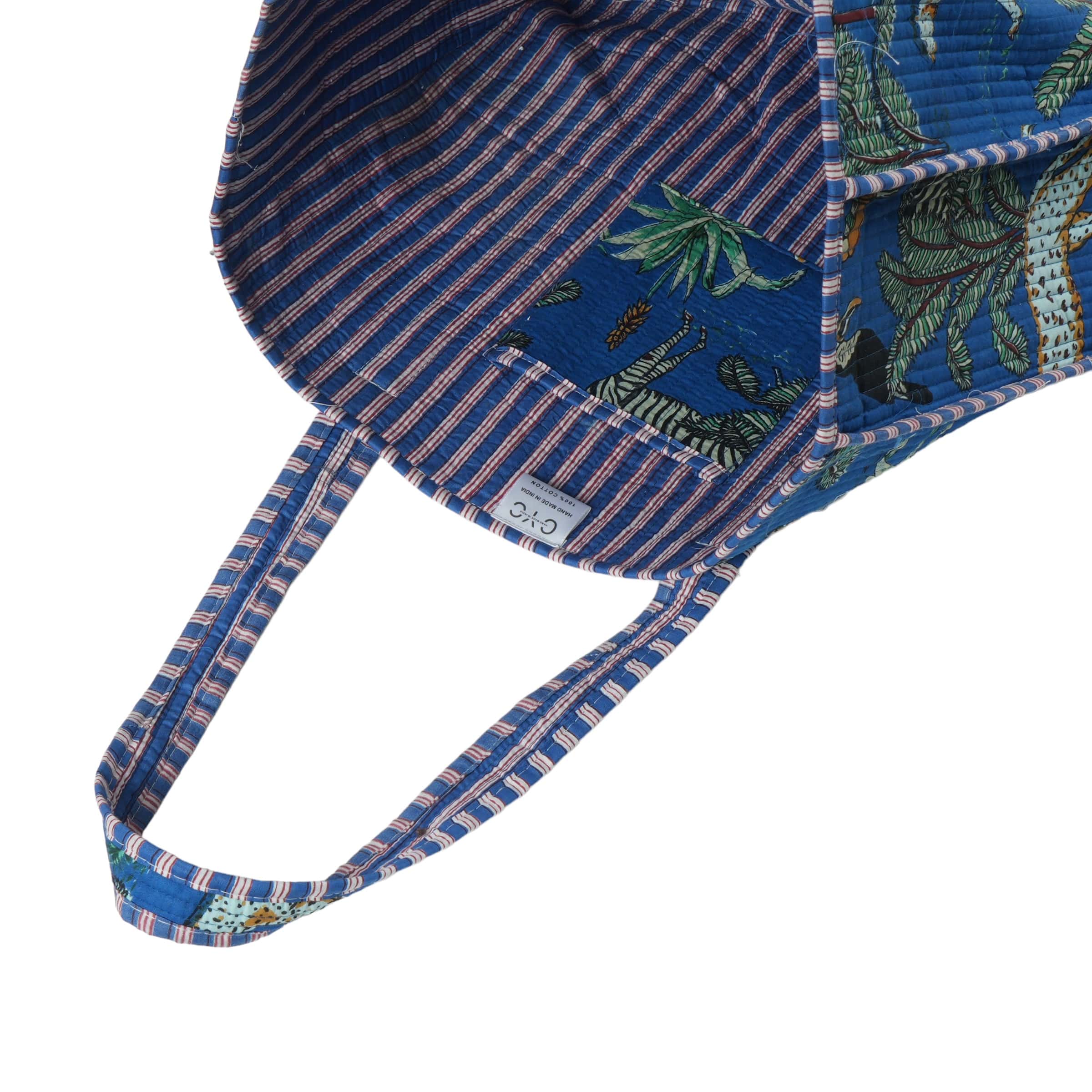 The Jungle Tote — handmade hand block printed cotton tote bag, ethically made in Rajasthan, India