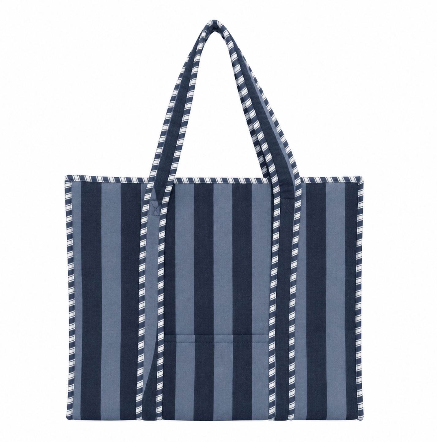 The Stripe Tote — handmade hand block printed cotton tote bag, ethically made in Rajasthan, India