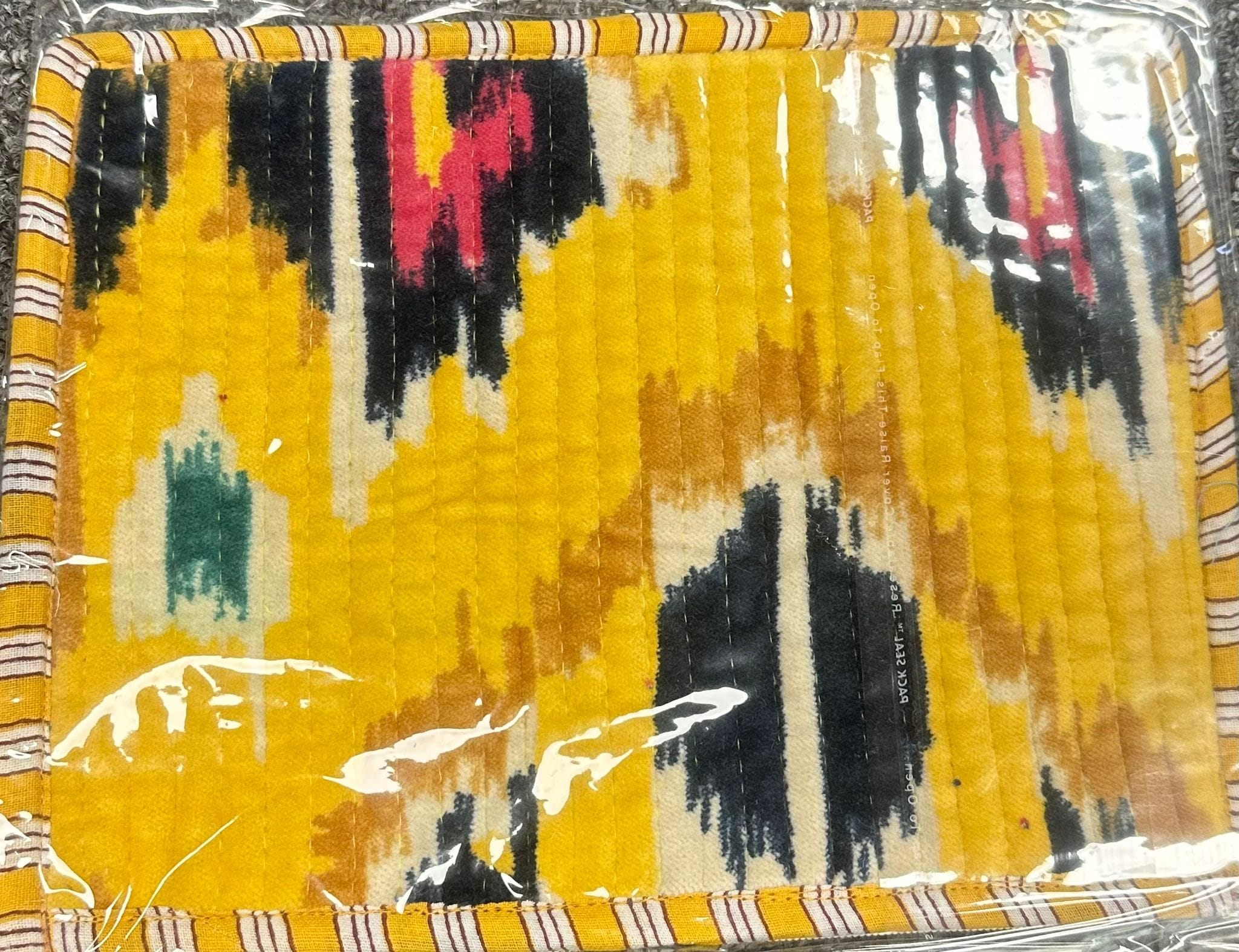 Recycled Flat Pouch — handmade hand block printed cotton pouch, ethically made in Rajasthan, India