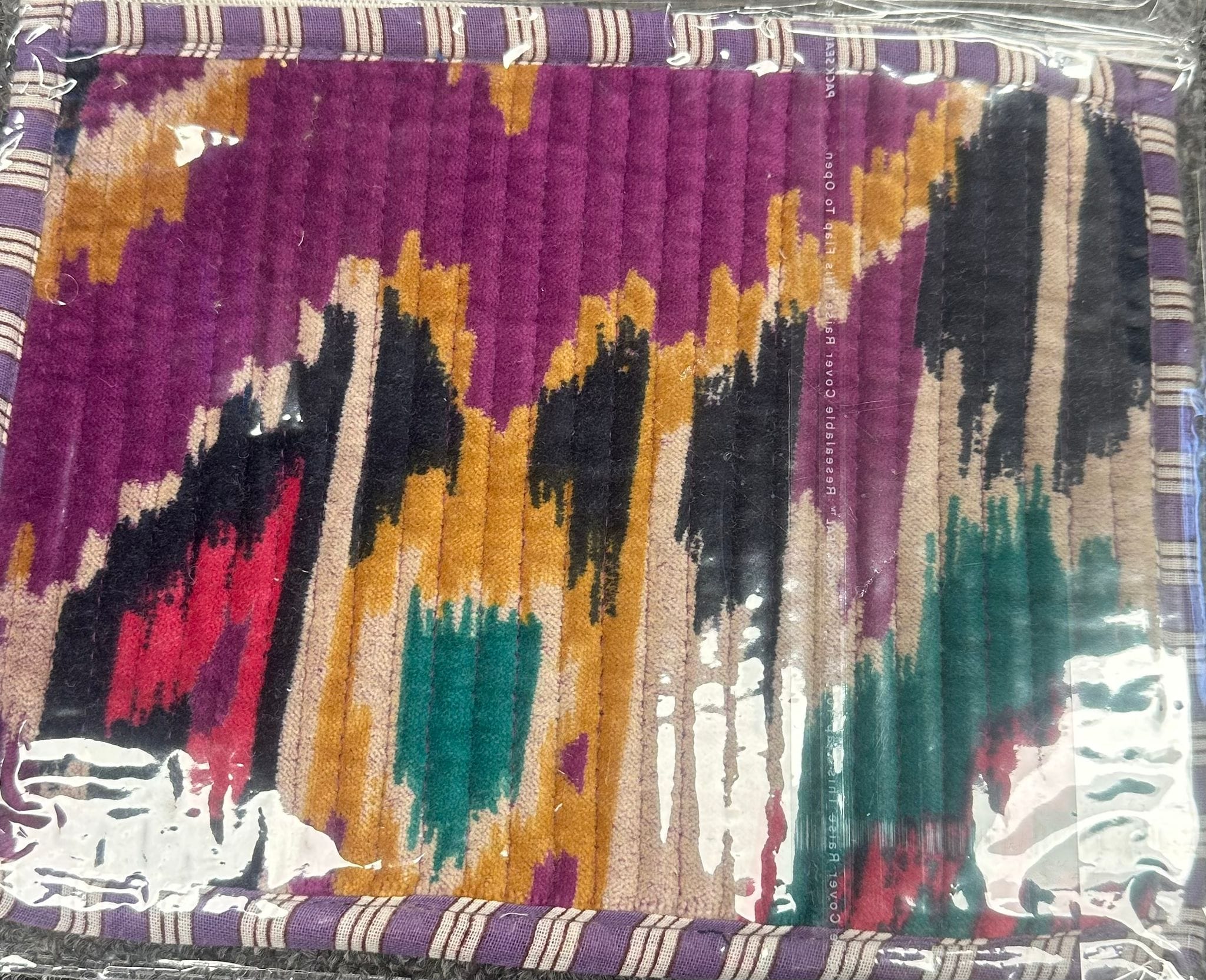 Recycled Flat Pouch — handmade hand block printed cotton pouch, ethically made in Rajasthan, India