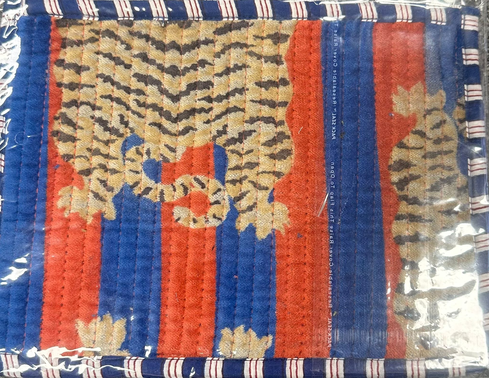 Recycled Flat Pouch — handmade hand block printed cotton pouch, ethically made in Rajasthan, India