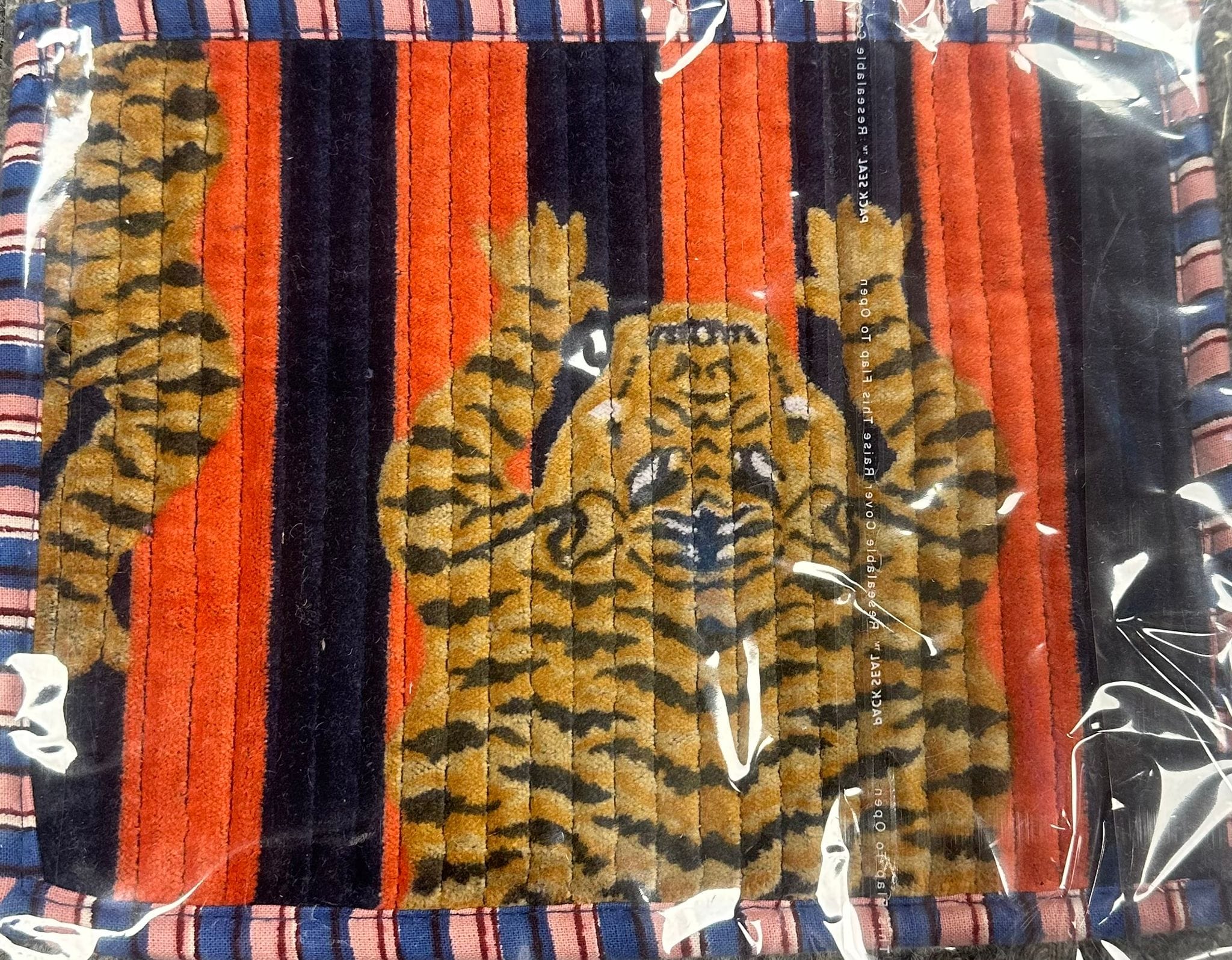 Recycled Flat Pouch — handmade hand block printed cotton pouch, ethically made in Rajasthan, India