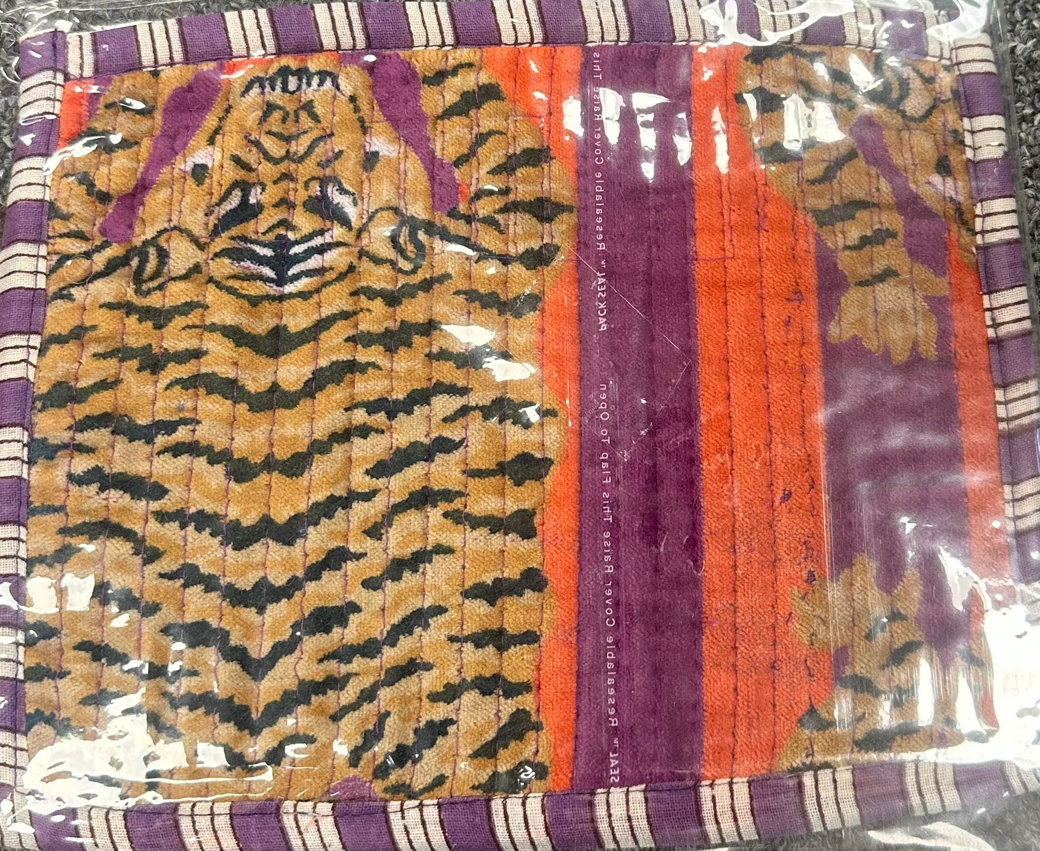 Recycled Flat Pouch — handmade hand block printed cotton pouch, ethically made in Rajasthan, India