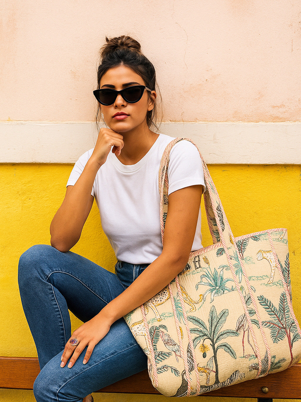 Bangkok neighbourhood street scene — a slower way to see Thailand's capital. Conscious Yoga Collective travel field guide, companion notes to our handmade cotton totes from Rajasthan.