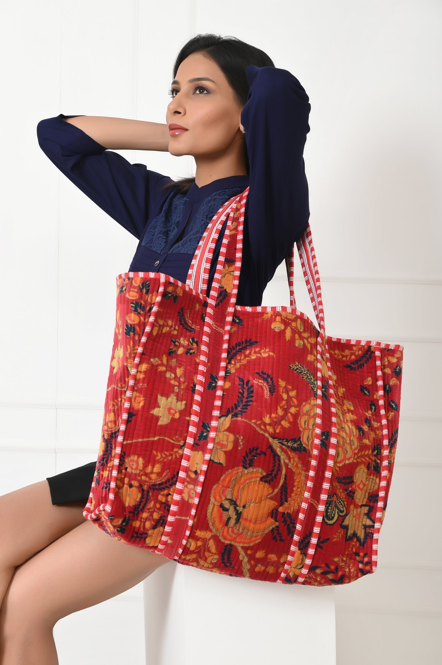 The Velvet Floral Tote