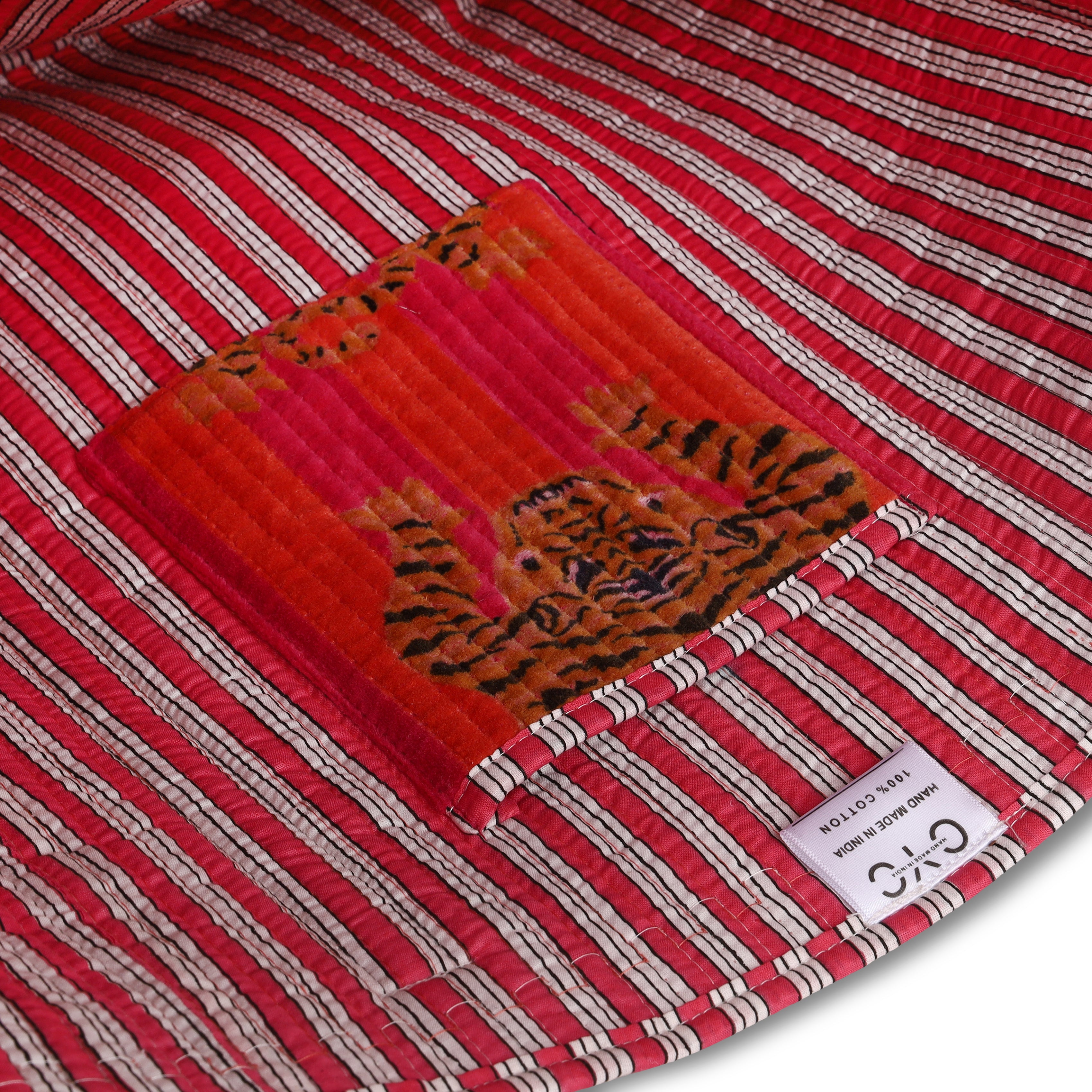 The Tibetan Tiger Tote in Velvet
