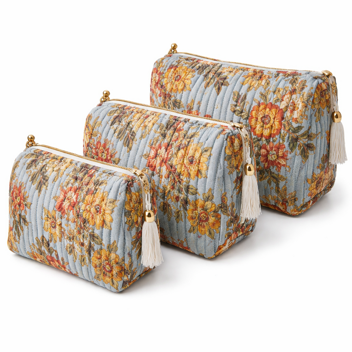 The Floral Velvet Travel Set