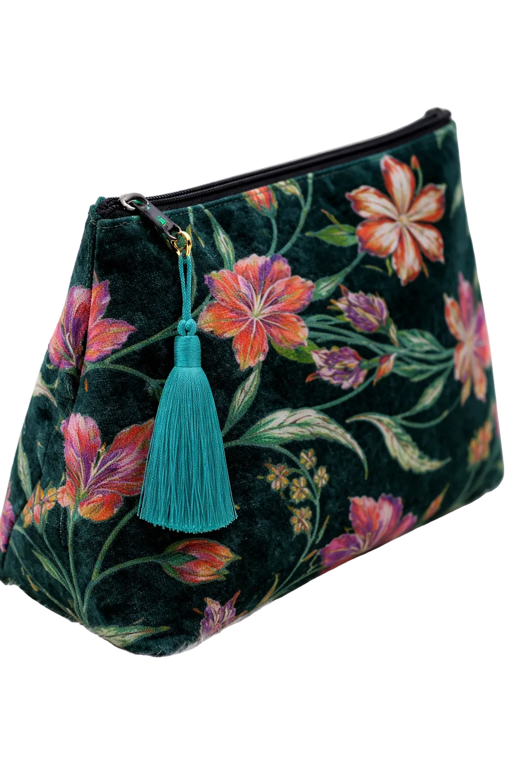 Midnight Botanica Velvet Makeup Bag