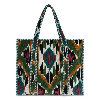 The Ikat Tote in Velvet