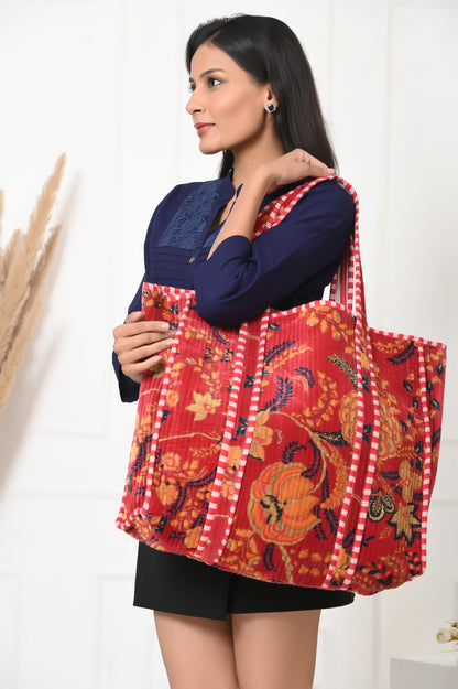 The Velvet Floral Tote