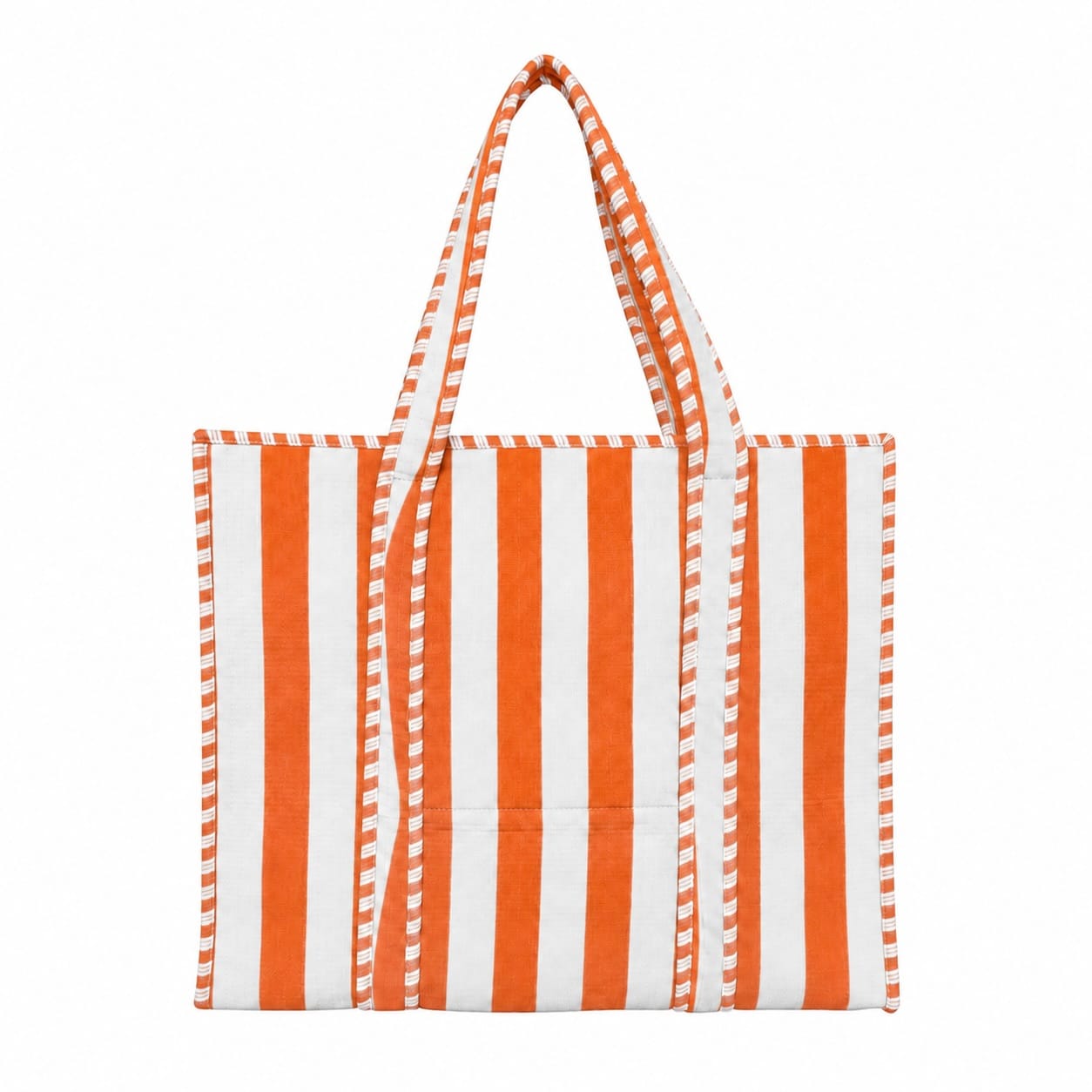The Stripe Tote — handmade hand block printed cotton tote bag, ethically made in Rajasthan, India