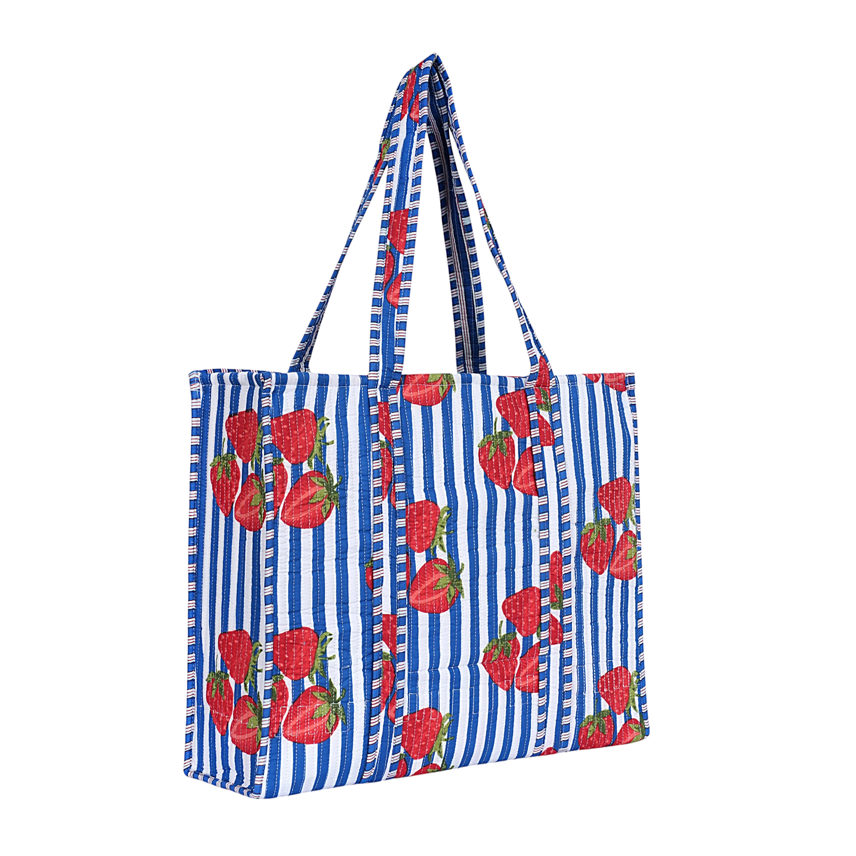 Summer Fruits Tote In Strawberries