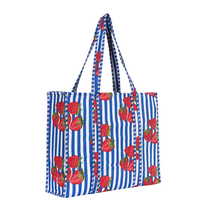 Summer Fruits Tote In Strawberries