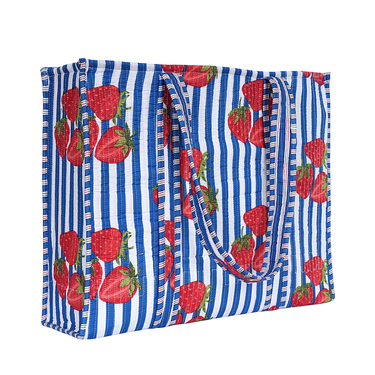 Summer Fruits Tote In Strawberries