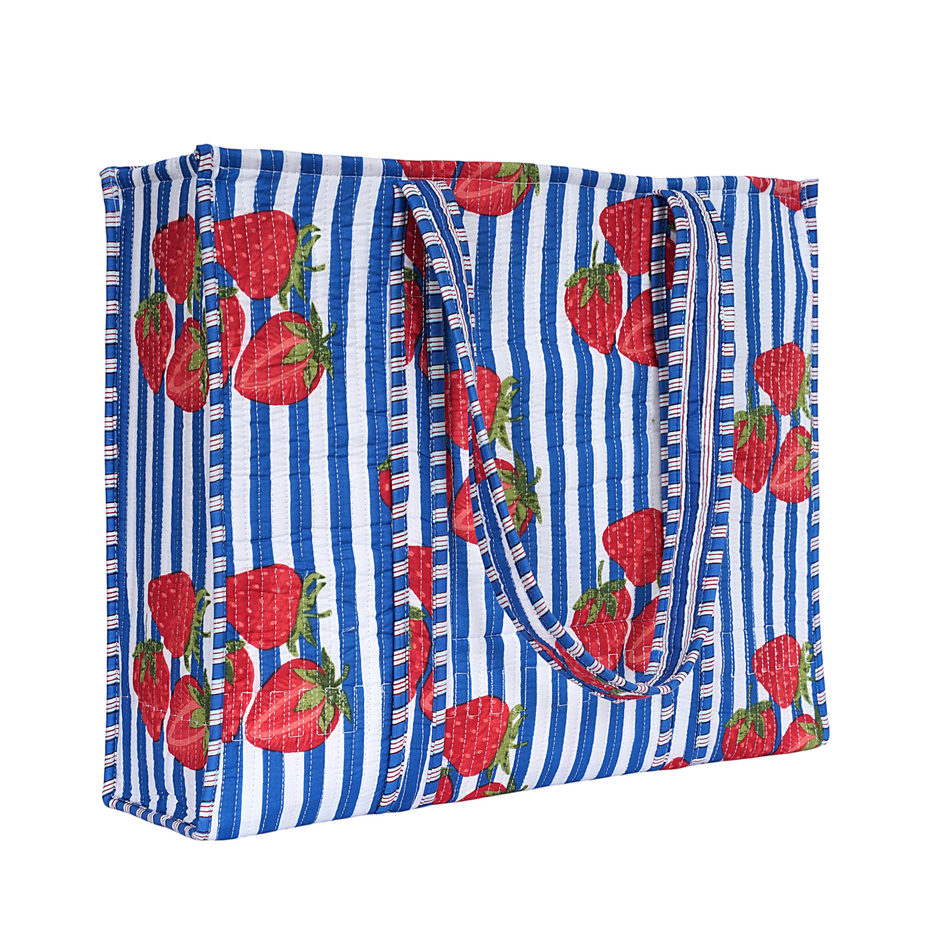 Summer Fruits Tote In Strawberries