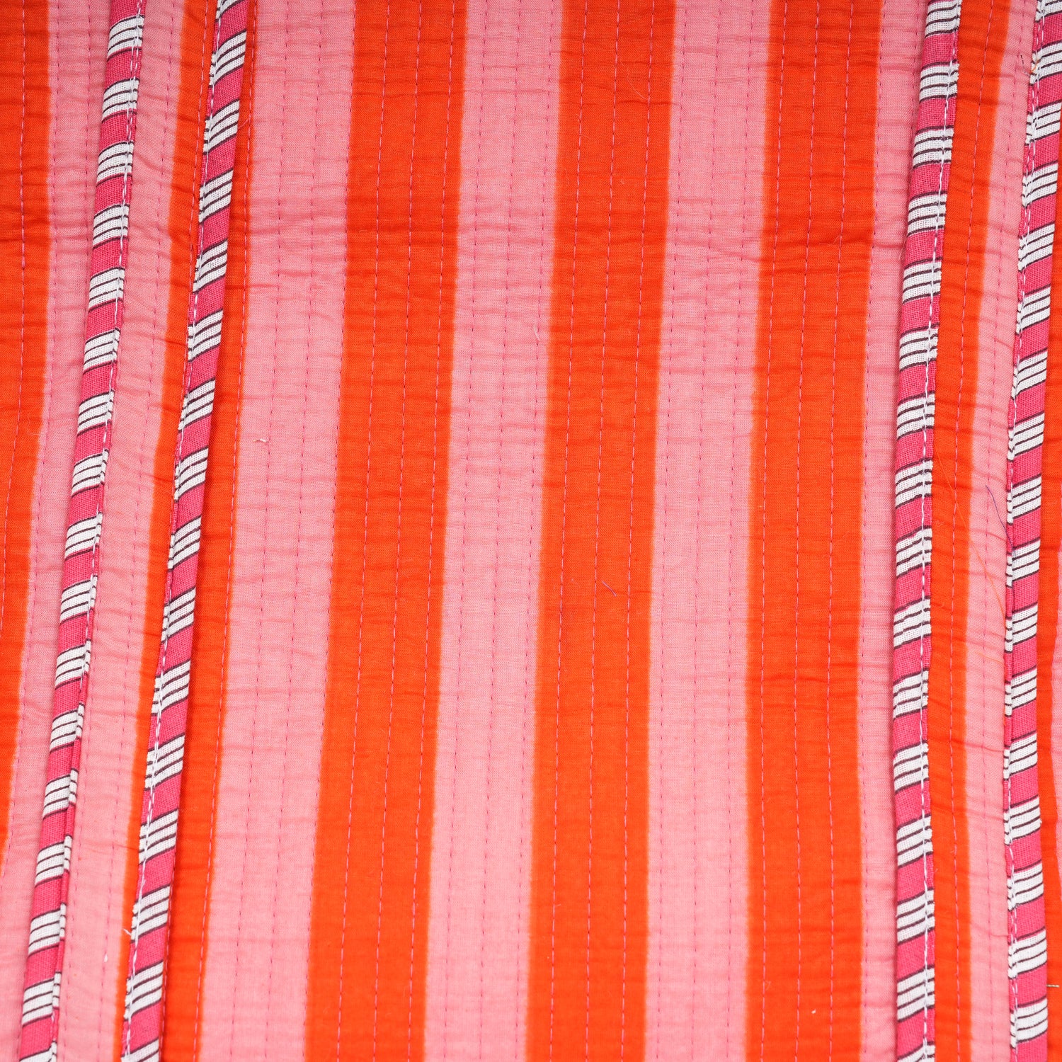 The Stripe Tote — handmade hand block printed cotton tote bag, ethically made in Rajasthan, India