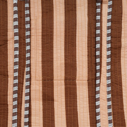 The Stripe Tote — handmade hand block printed cotton tote bag, ethically made in Rajasthan, India