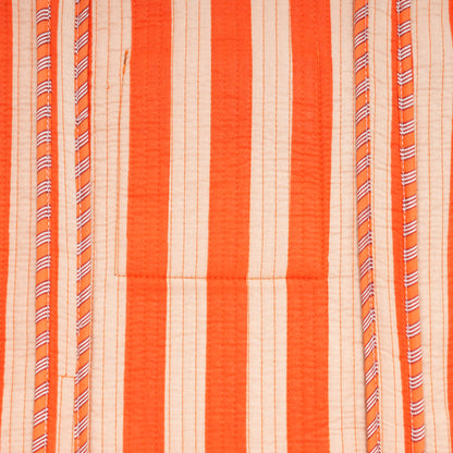 The Stripe Tote — handmade hand block printed cotton tote bag, ethically made in Rajasthan, India