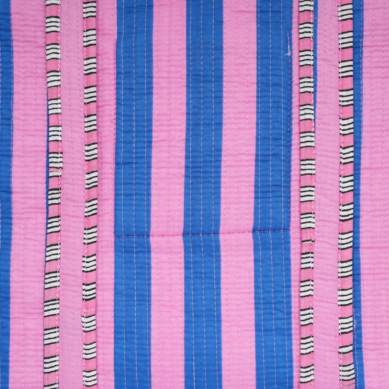 The Stripe Tote — handmade hand block printed cotton tote bag, ethically made in Rajasthan, India
