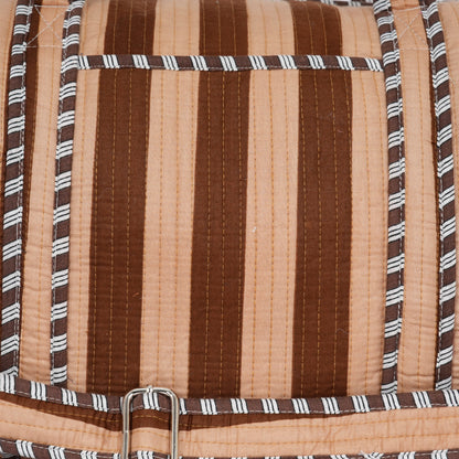 The Striped Cotton Weekender — handmade hand block printed cotton weekender bag, ethically made in Rajasthan, India