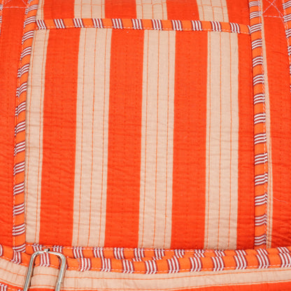 The Striped Cotton Weekender — handmade hand block printed cotton weekender bag, ethically made in Rajasthan, India