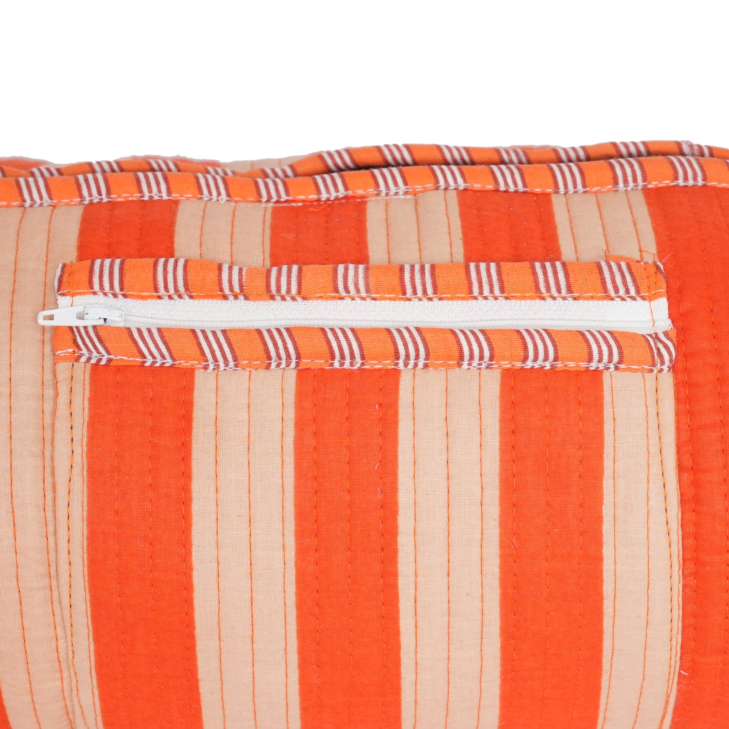 The Striped Cotton Yoga Bag — handmade hand block printed cotton yoga mat bag, ethically made in Rajasthan, India