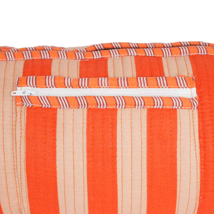 The Striped Cotton Yoga Bag — handmade hand block printed cotton yoga mat bag, ethically made in Rajasthan, India