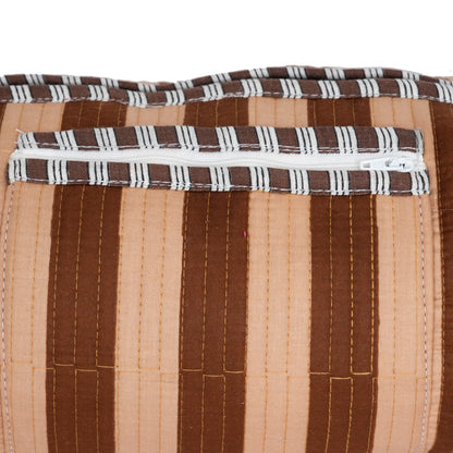 The Striped Cotton Yoga Bag — handmade hand block printed cotton yoga mat bag, ethically made in Rajasthan, India