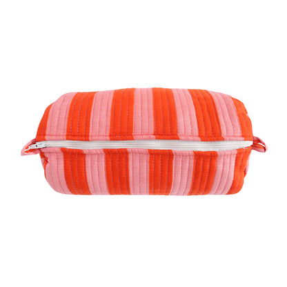 The Striped Travel Set — handmade hand block printed cotton travel pouch set, ethically made in Rajasthan, India