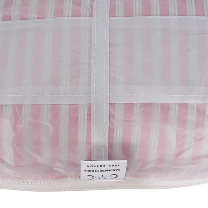 The Striped Travel Set — handmade hand block printed cotton travel pouch set, ethically made in Rajasthan, India