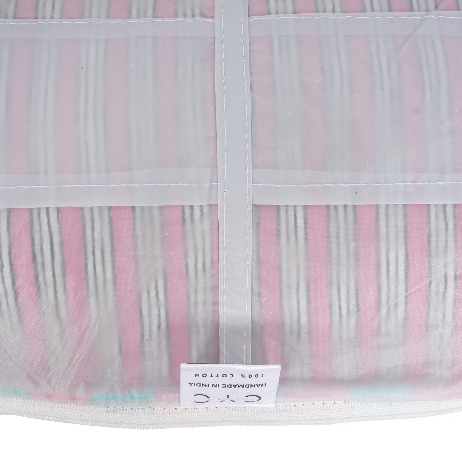 The Striped Travel Set — handmade hand block printed cotton travel pouch set, ethically made in Rajasthan, India