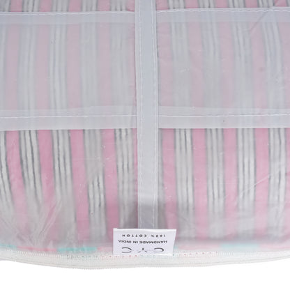 The Striped Travel Set — handmade hand block printed cotton travel pouch set, ethically made in Rajasthan, India
