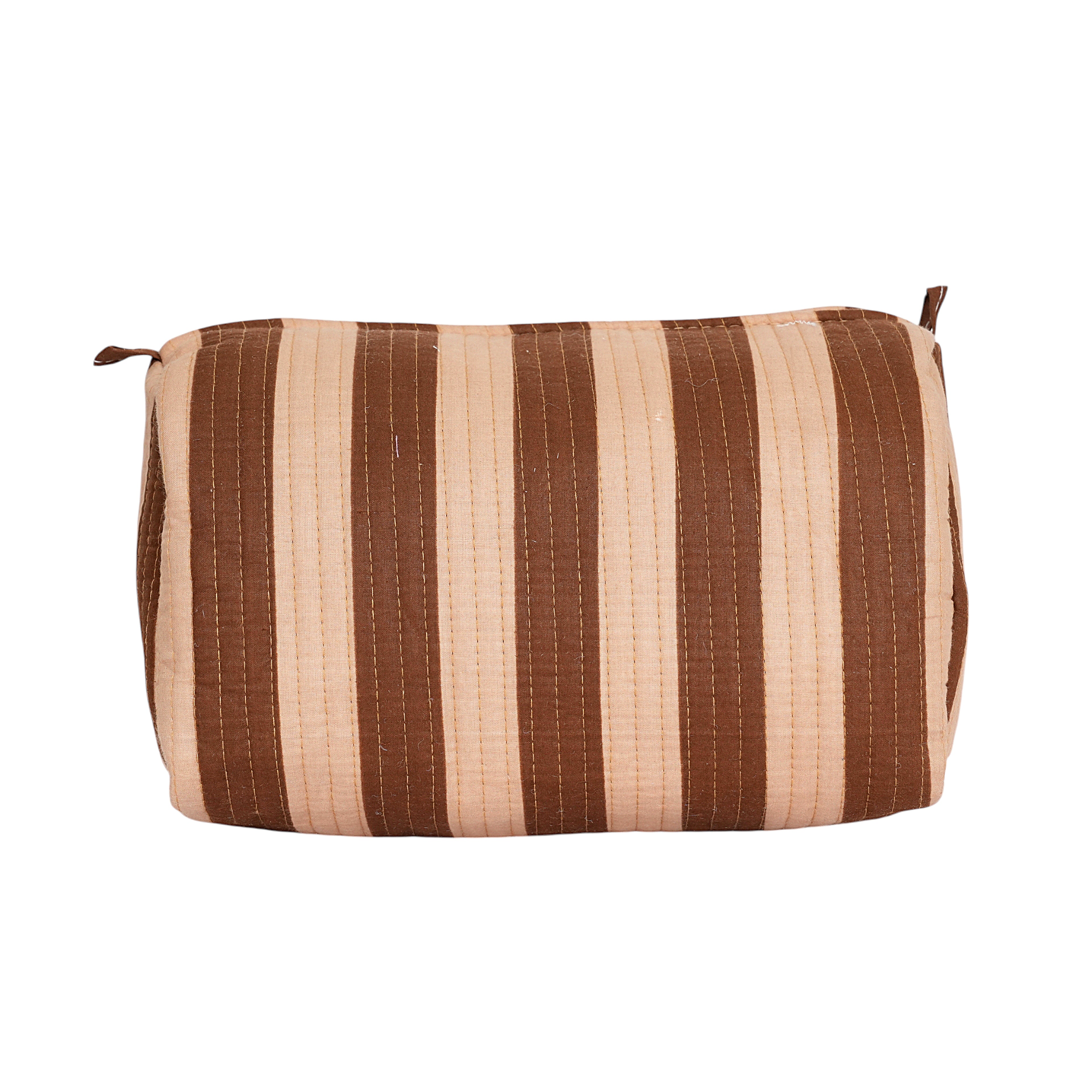 The Striped Travel Set — handmade hand block printed cotton travel pouch set, ethically made in Rajasthan, India