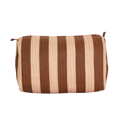 The Striped Travel Set — handmade hand block printed cotton travel pouch set, ethically made in Rajasthan, India