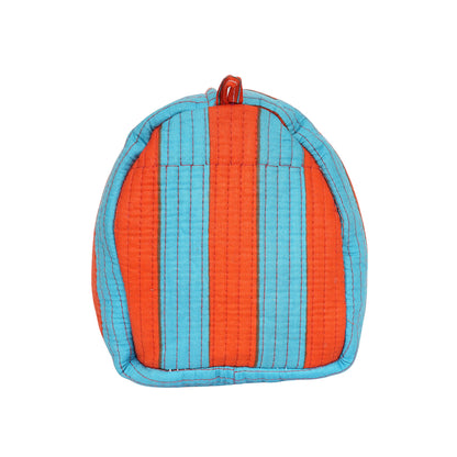 The Striped Travel Set — handmade hand block printed cotton travel pouch set, ethically made in Rajasthan, India