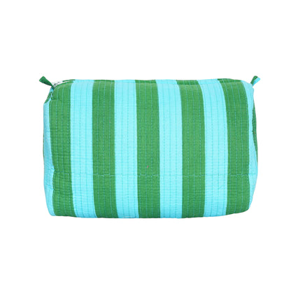 The Striped Travel Set — handmade hand block printed cotton travel pouch set, ethically made in Rajasthan, India