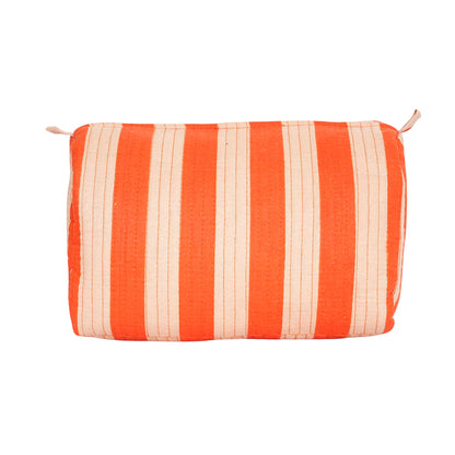 The Striped Travel Set — handmade hand block printed cotton travel pouch set, ethically made in Rajasthan, India