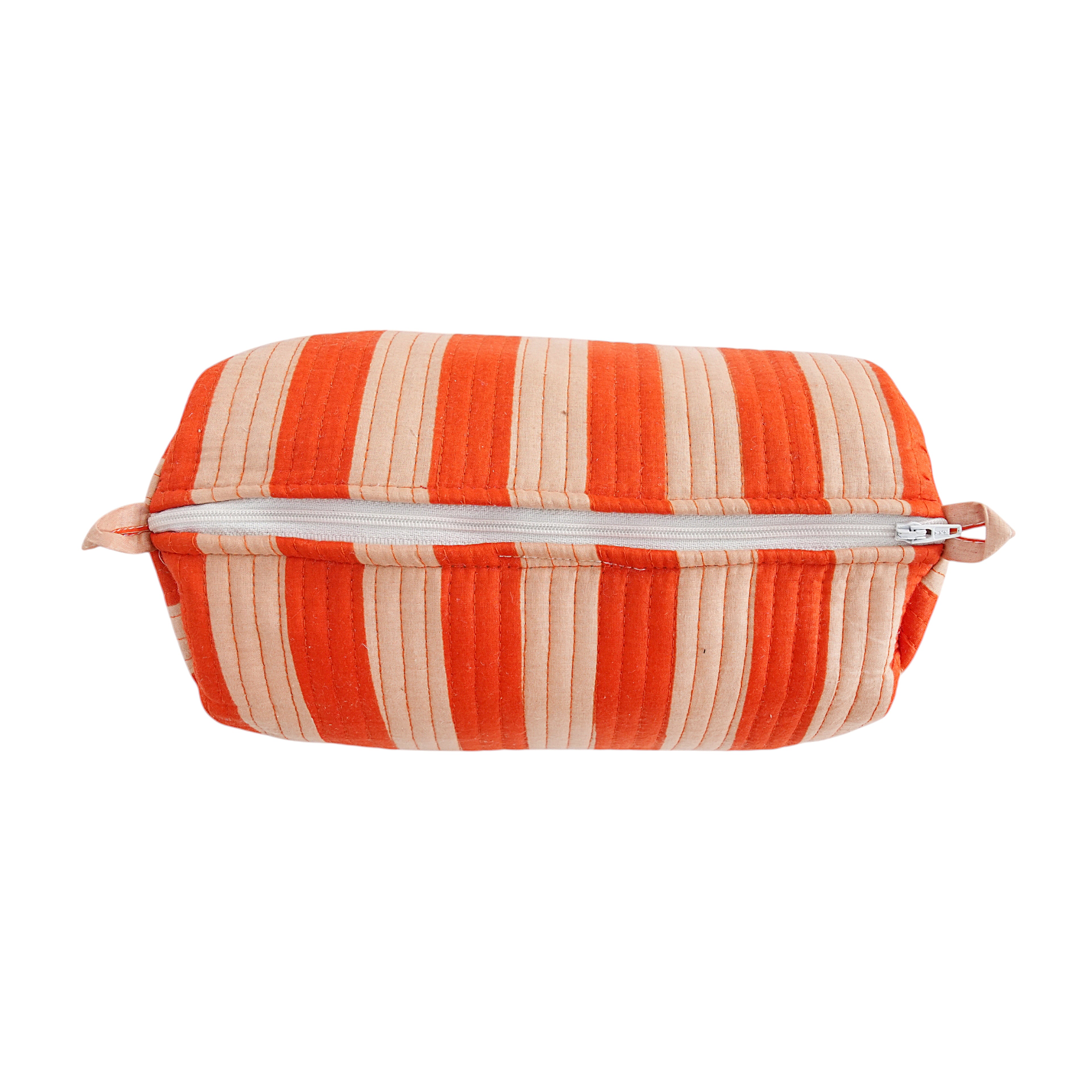 The Striped Travel Set — handmade hand block printed cotton travel pouch set, ethically made in Rajasthan, India