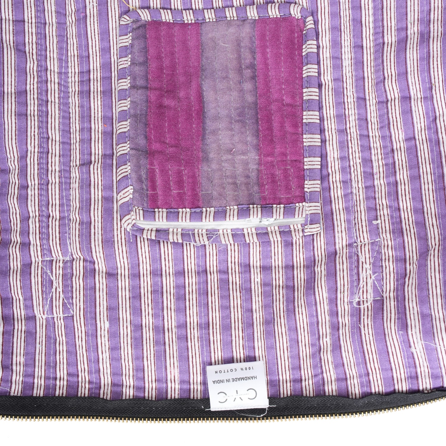 The Striped Velvet Weekender