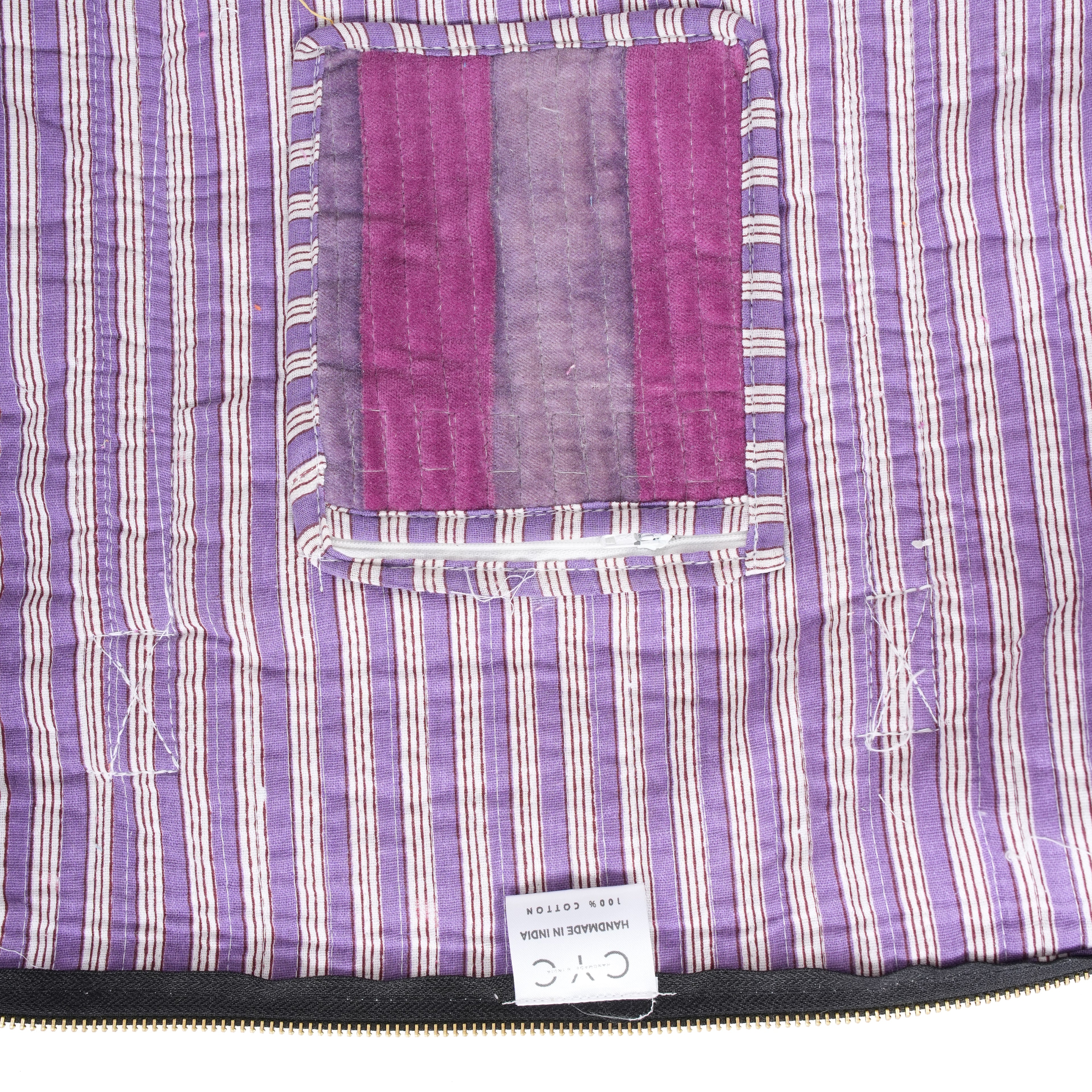 The Striped Velvet Weekender