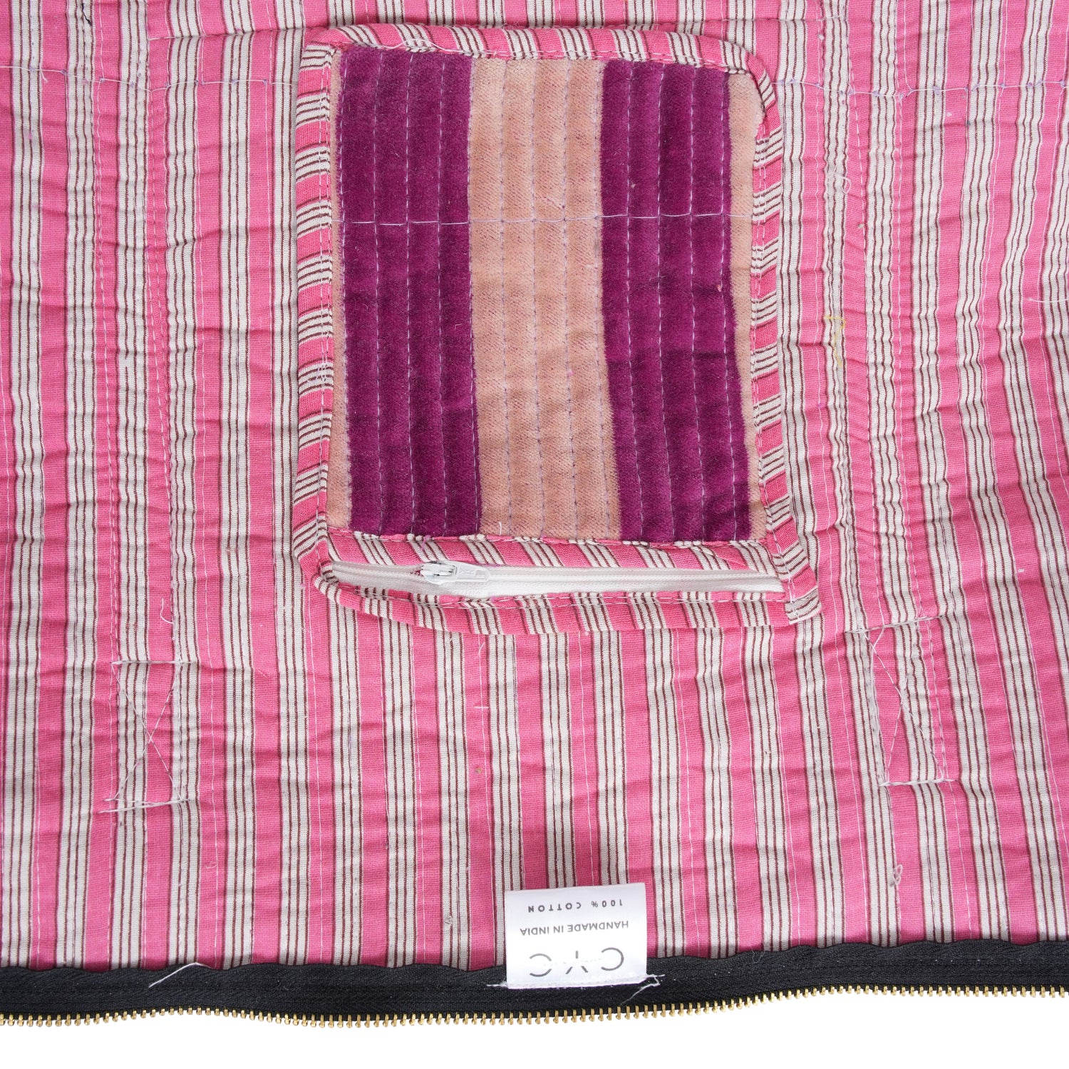 The Striped Velvet Weekender