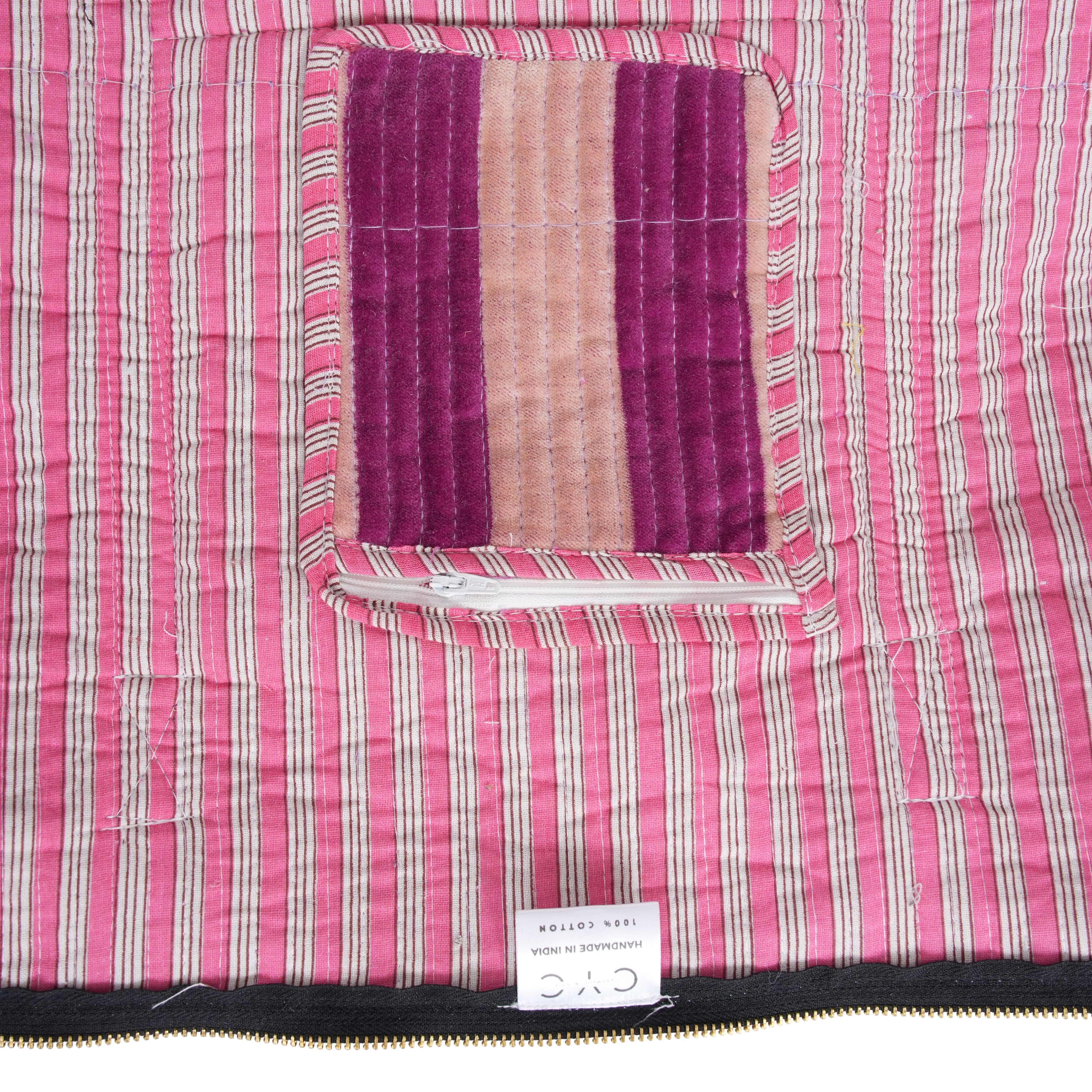 The Striped Velvet Weekender