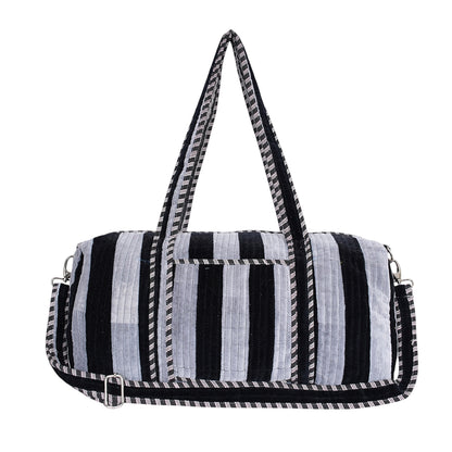 The Striped Velvet Weekender