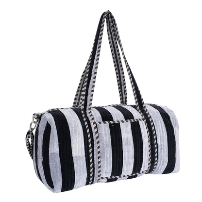The Striped Velvet Weekender