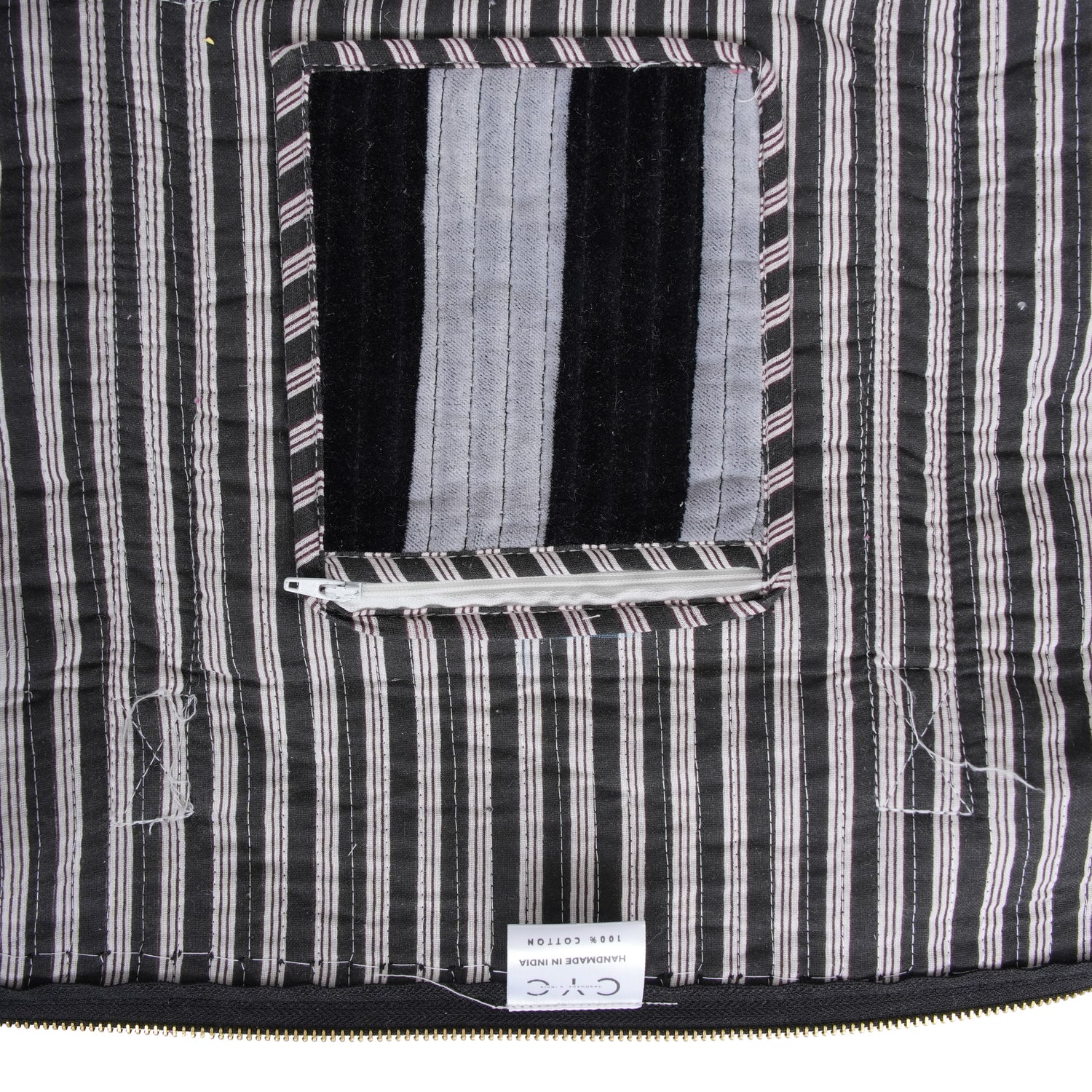 The Striped Velvet Weekender