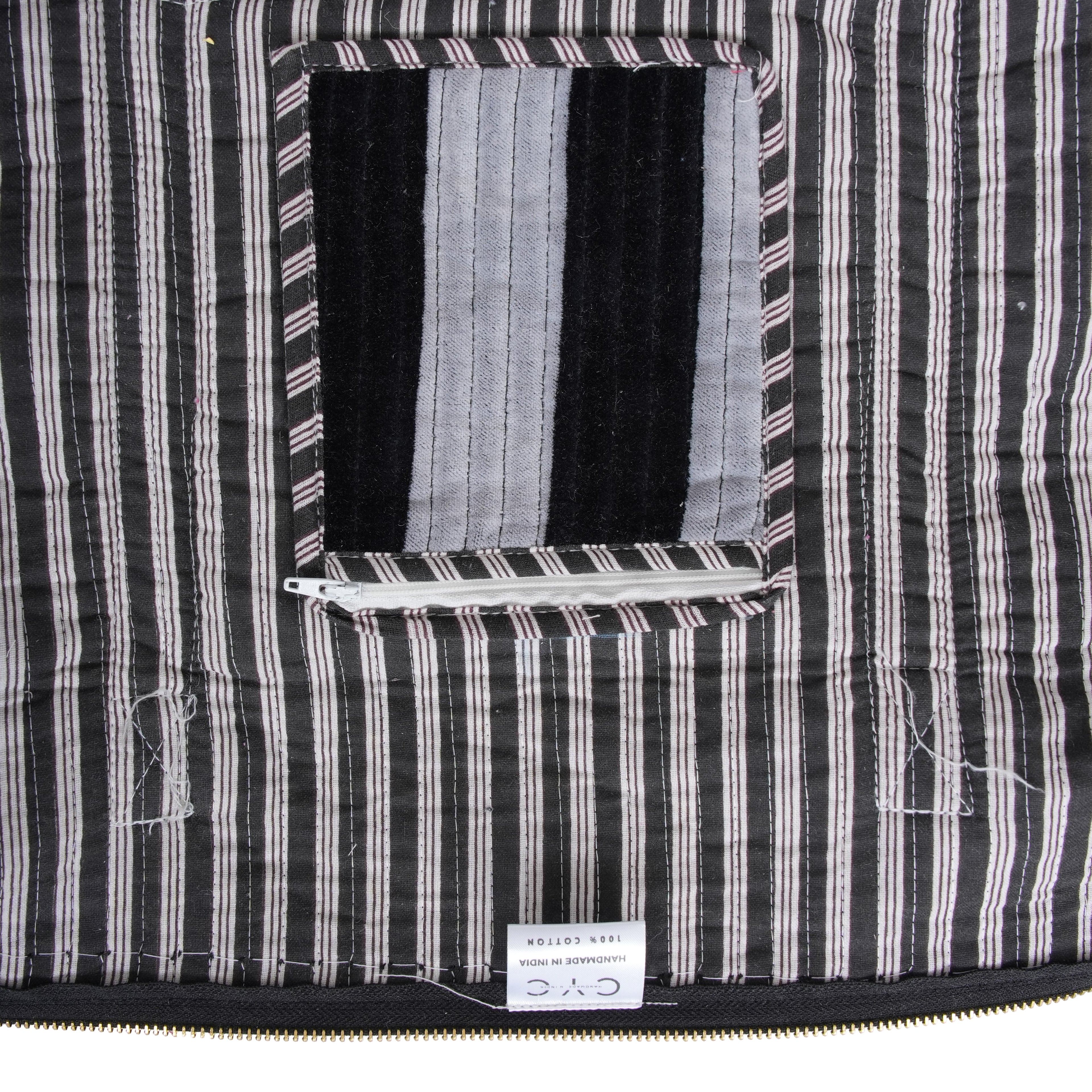 The Striped Velvet Weekender