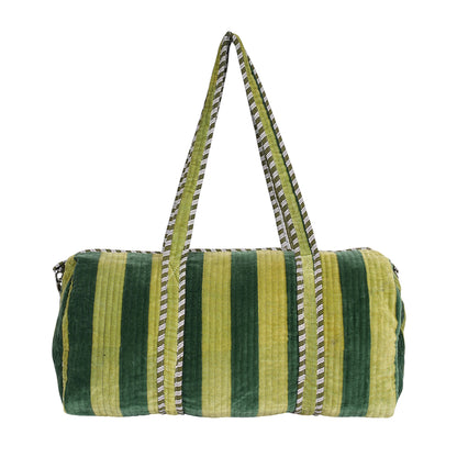 The Striped Velvet Weekender