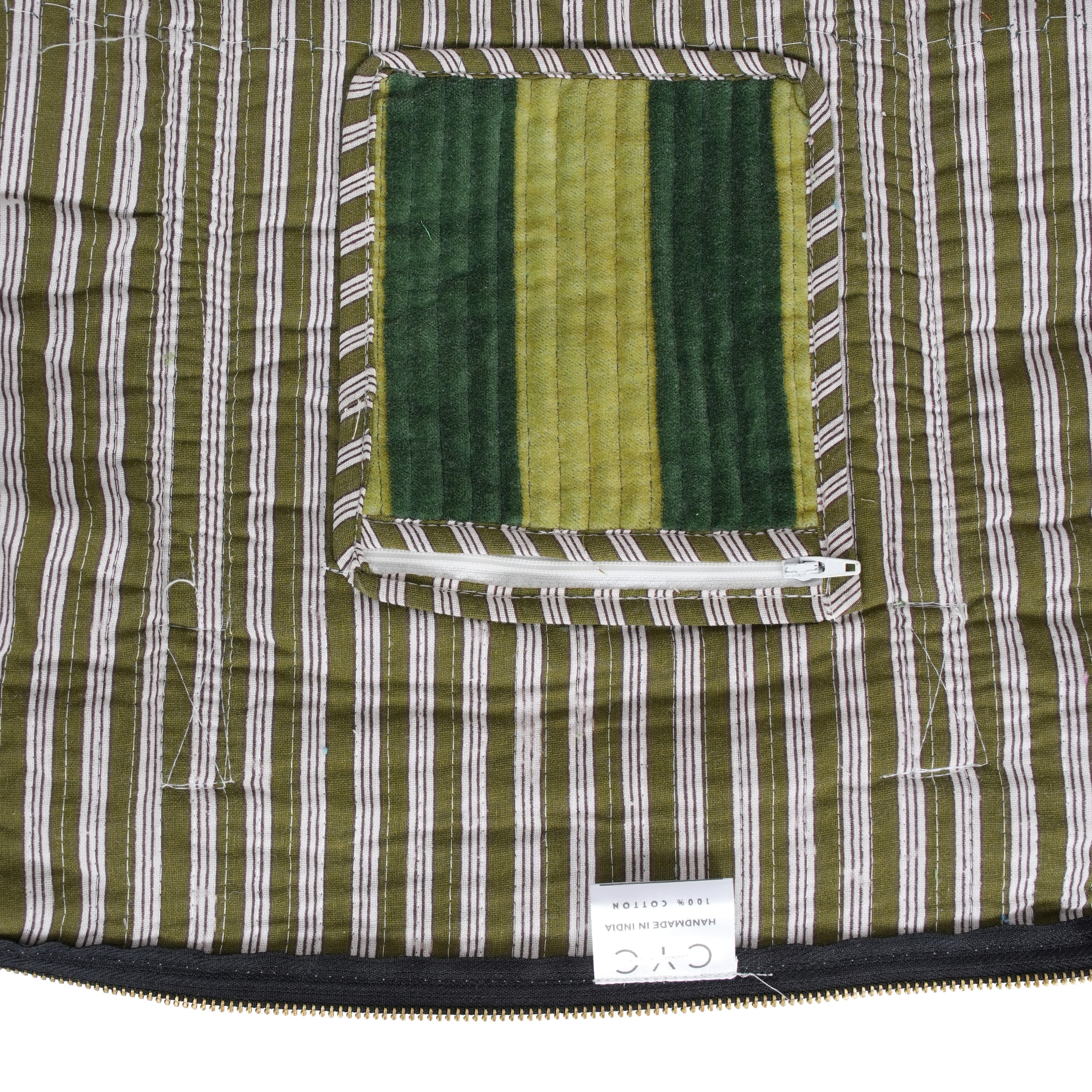 The Striped Velvet Weekender